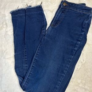 Black Daisy Ripped High Rise Skinny Jeans